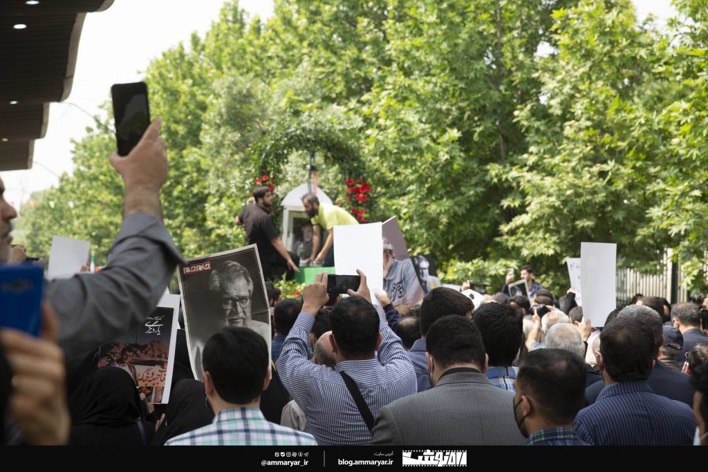 گزارش تصویری مراسم تشییع پیکر مرحوم نادر طالب‌زاده